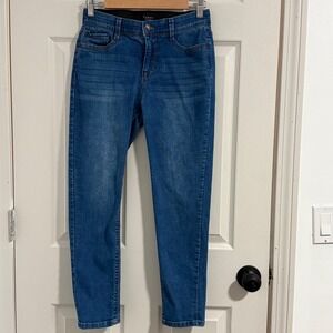 Curve Appeal Jeans Womens‎ 4/27 Blue Skinny Medium Wash Casual Comfort Waist